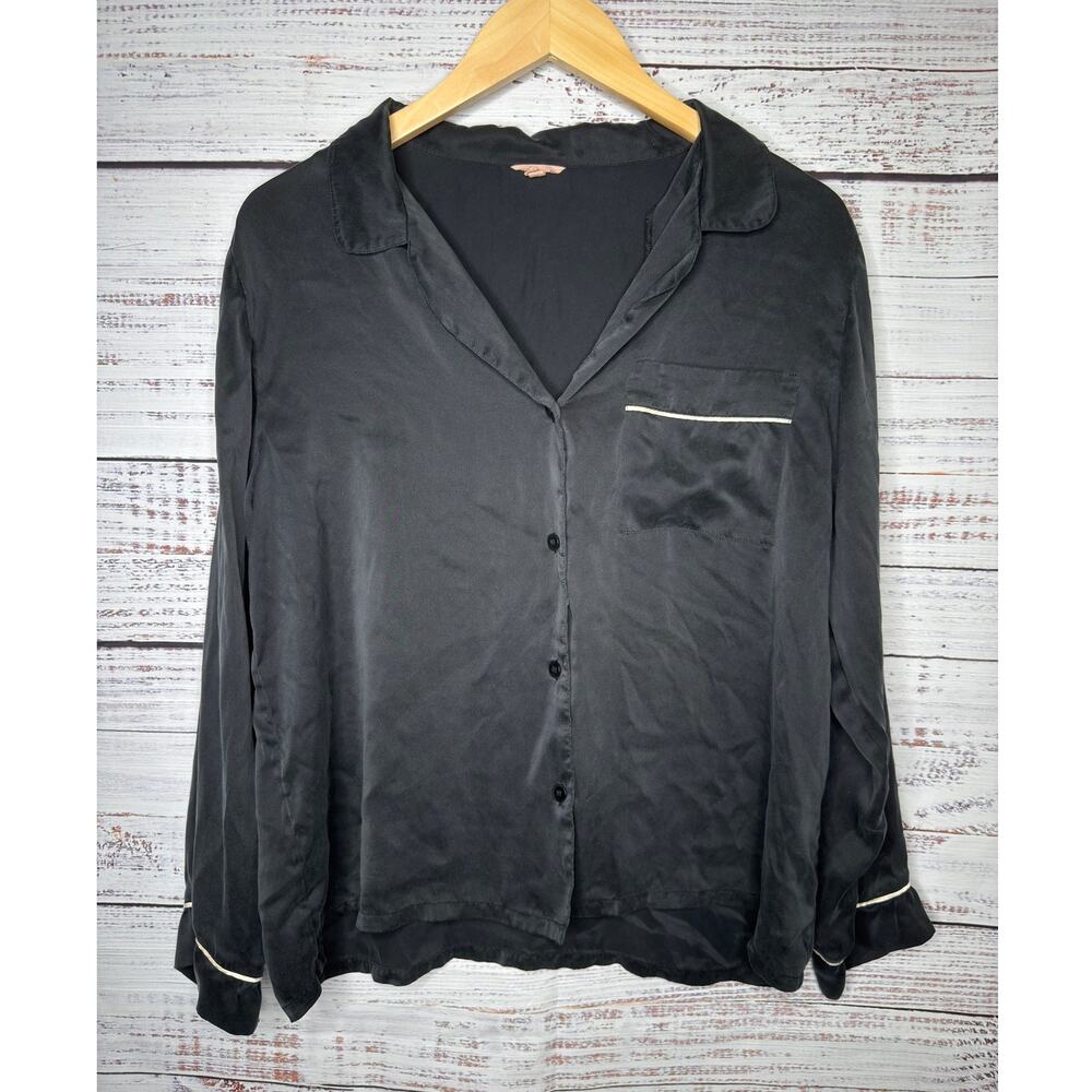 Eberjey Black Pajama Top